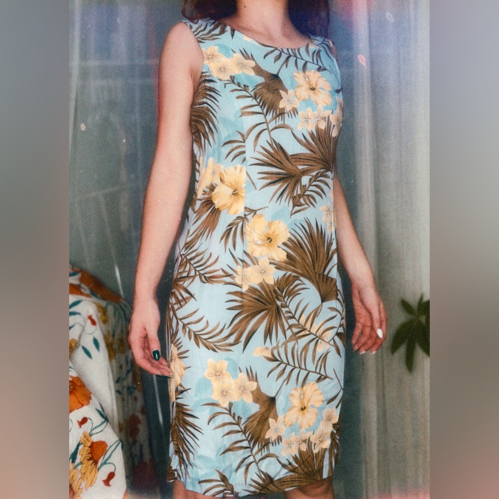 Bahama Beach 90’s tropical tiki dress vintage